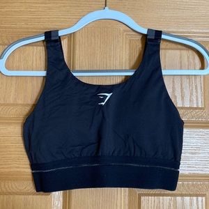 Gymshark black sports bra top